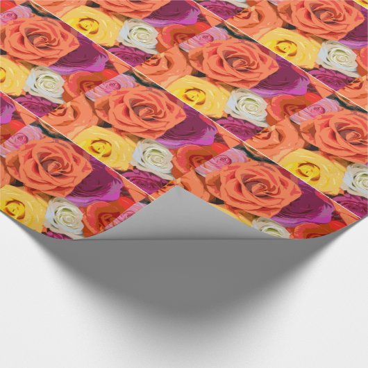Rose Geschenkpapier (Ecke)