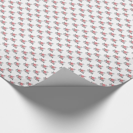 ROSE GESCHENKPAPIER (Ecke)