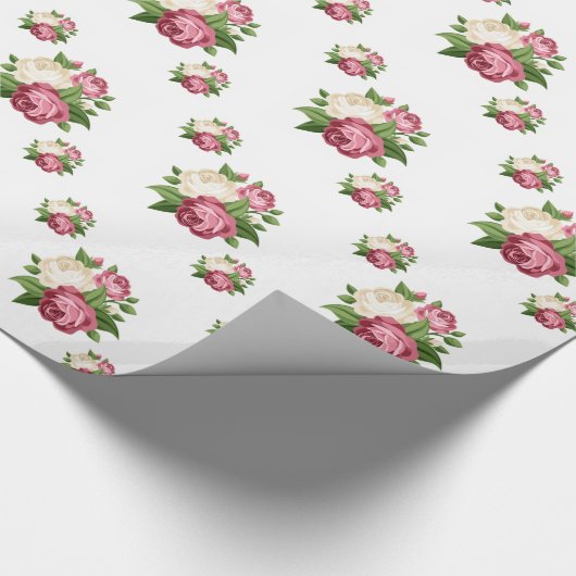 Rose Geschenkpapier (Ecke)