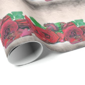 Rose Geschenkpapier (Rolleneckpunkt)