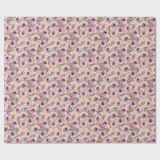 Rose Geschenkpapier (Flach)