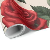 Rose Geschenkpapier (Rolleneckpunkt)