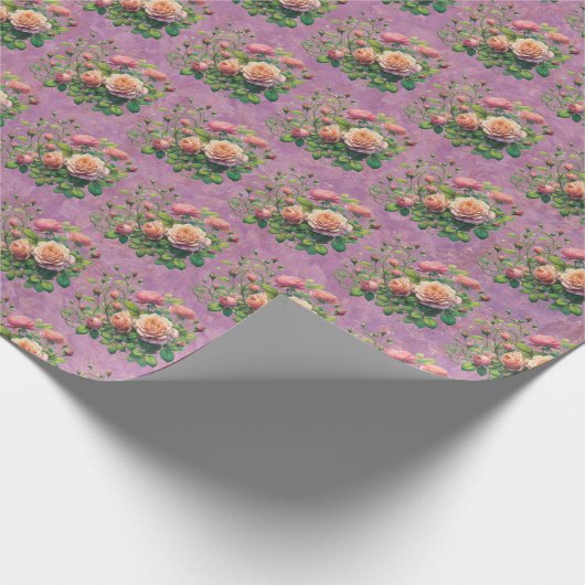 Rose Geschenkpapier (Ecke)