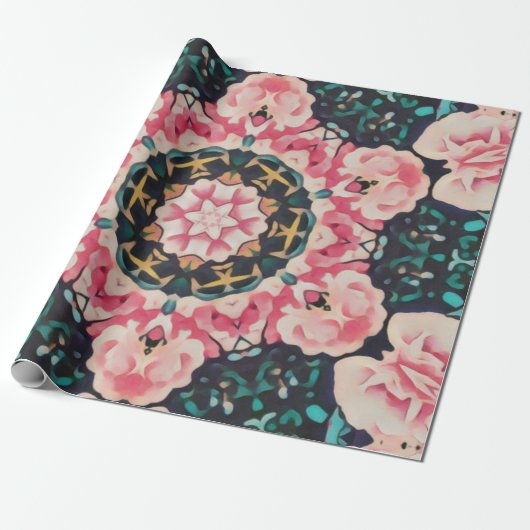 Rose Geschenkpapier (Ungerollt)