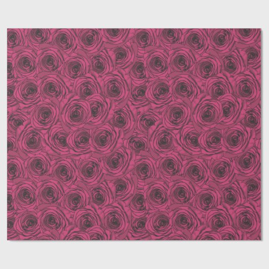 Rose Geschenkpapier (Flach)