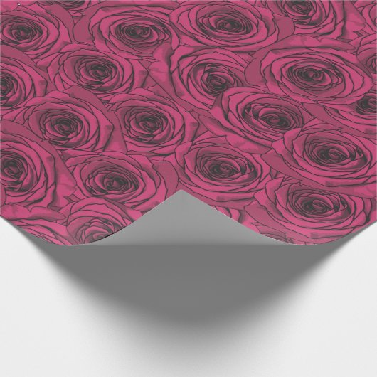 Rose Geschenkpapier (Ecke)