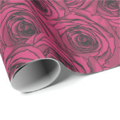 Rose Geschenkpapier (Rolleneckpunkt)