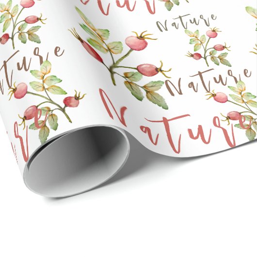 Rose Geschenkpapier (Rolleneckpunkt)