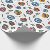 Rose Geschenkpapier (Ecke)