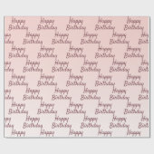 Rose Geschenkpapier (Flach)