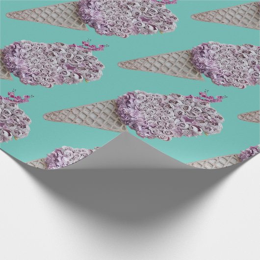 Rose Geschenkpapier (Ecke)