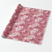 Rose Geschenkpapier (Ungerollt)