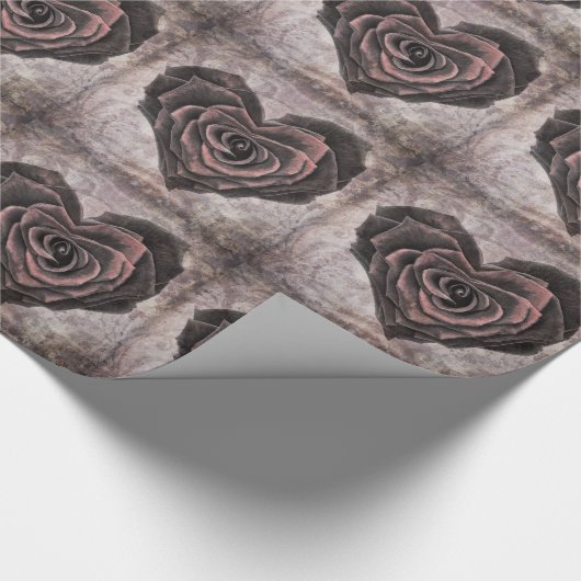 Rose Geschenkpapier (Ecke)