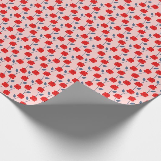 Rose Geschenkpapier (Ecke)