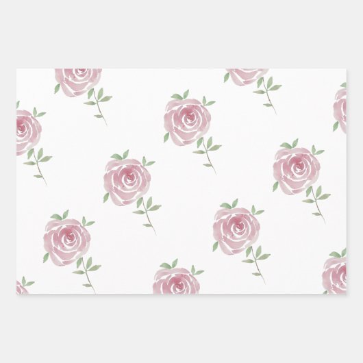 Rose Geschenkpapier Set (Vorderseite 2)