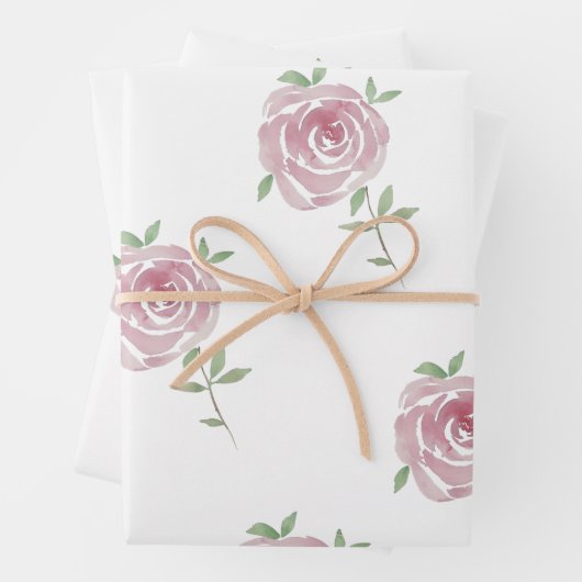 Rose Geschenkpapier Set (Beispiel)