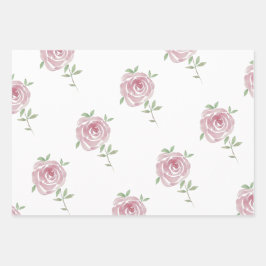 Rose Geschenkpapier Set