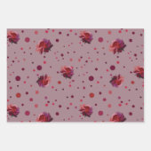 Rose Geschenkpapier Set (Vorderseite)