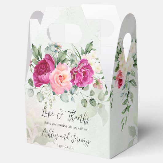 Rose Geschenkschachtel (Geöffnet)