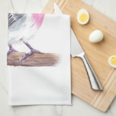 Rose Geschirrtuch (Viertel Falte)