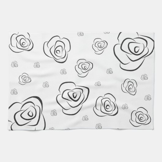 Rose Geschirrtuch (Horizontal)