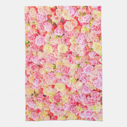 Rose Geschirrtuch (Vertikal)