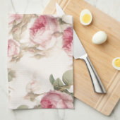 Rose Geschirrtuch (Viertel Falte)