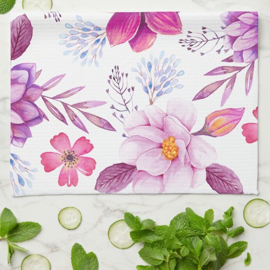 Rose Geschirrtuch (Gefaltet)