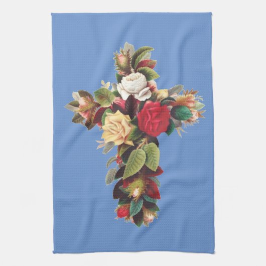 Rose Geschirrtuch (Vertikal)