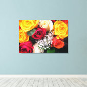 Rose Gestohlene Canvas Leinwanddruck (Insitu (Holzboden))