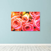 Rose Gestohlene Canvas Leinwanddruck (Insitu (Holzboden))