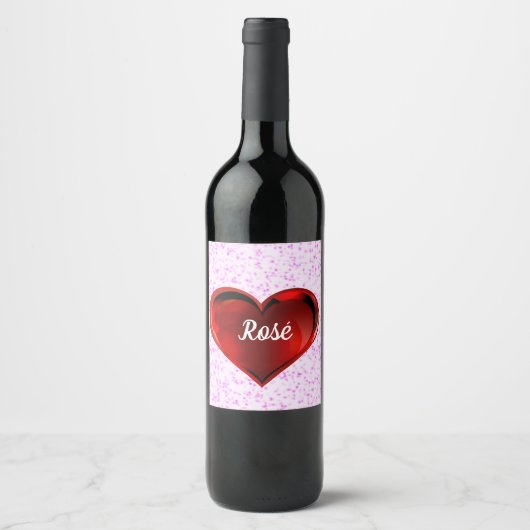 Rosé-Getränke-Etikettensatz Weinetikett (Vorderseite)