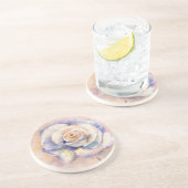 Rose Getränkeuntersetzer (Seite)