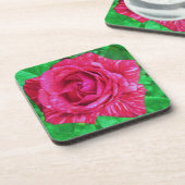 Rose Getränkeuntersetzer (Linke Seite)