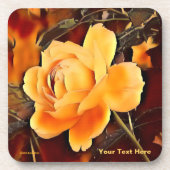 Rose Getränkeuntersetzer (Vorderseite)