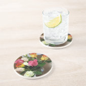 Rose Getränkeuntersetzer (Seite)