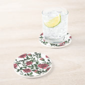 Rose Getränkeuntersetzer (Seite)