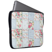 Rose-Gewebe: Elegantes Hintergrunddesign Laptopschutzhülle (Vorne Rechts)