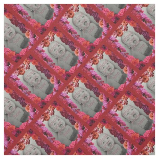 Rose Gewebe Rose Rahmen Fabric Custom Foto Fabric Stoff (Muster)