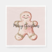 Rose Gingerbrot Cookie Serviette (Vorderseite)
