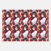 Rose Girl Anime Geschenkpapier Set (Vorderseite)