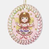 Rose Girl Fairy Keramik Ornament (Links)