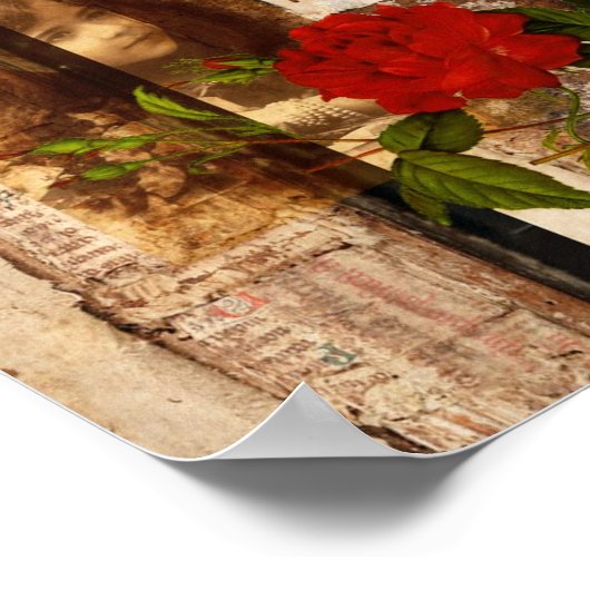 Rose Girl Poster (Ecke)