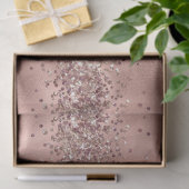 Rose Glam Gold Glitzy Sparkle Glitzer Seidenpapier (Geschenk)