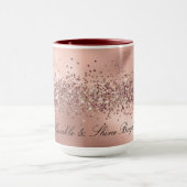 Rose Glam Gold Glitzy Sparkle Glitzer     Tasse (Zentrum)