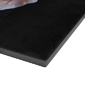 Rose Glasschneider Personalisiert Schneidebrett (Ecke)