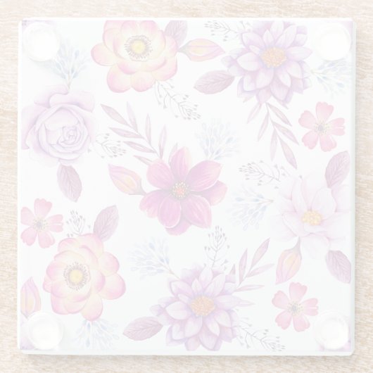 Rose Glasuntersetzer (Rückseite)