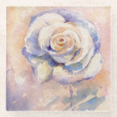 Rose Glasuntersetzer (Vorderseite)