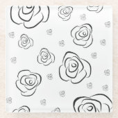 Rose Glasuntersetzer (Vorderseite)