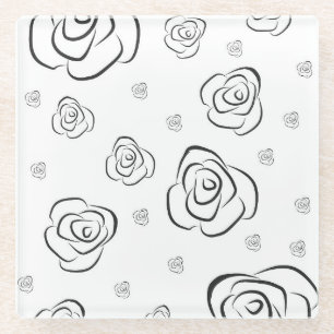 Rose Glasuntersetzer